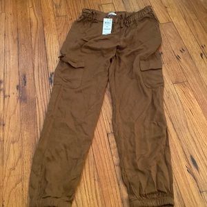Toffee brown pants for girls, new